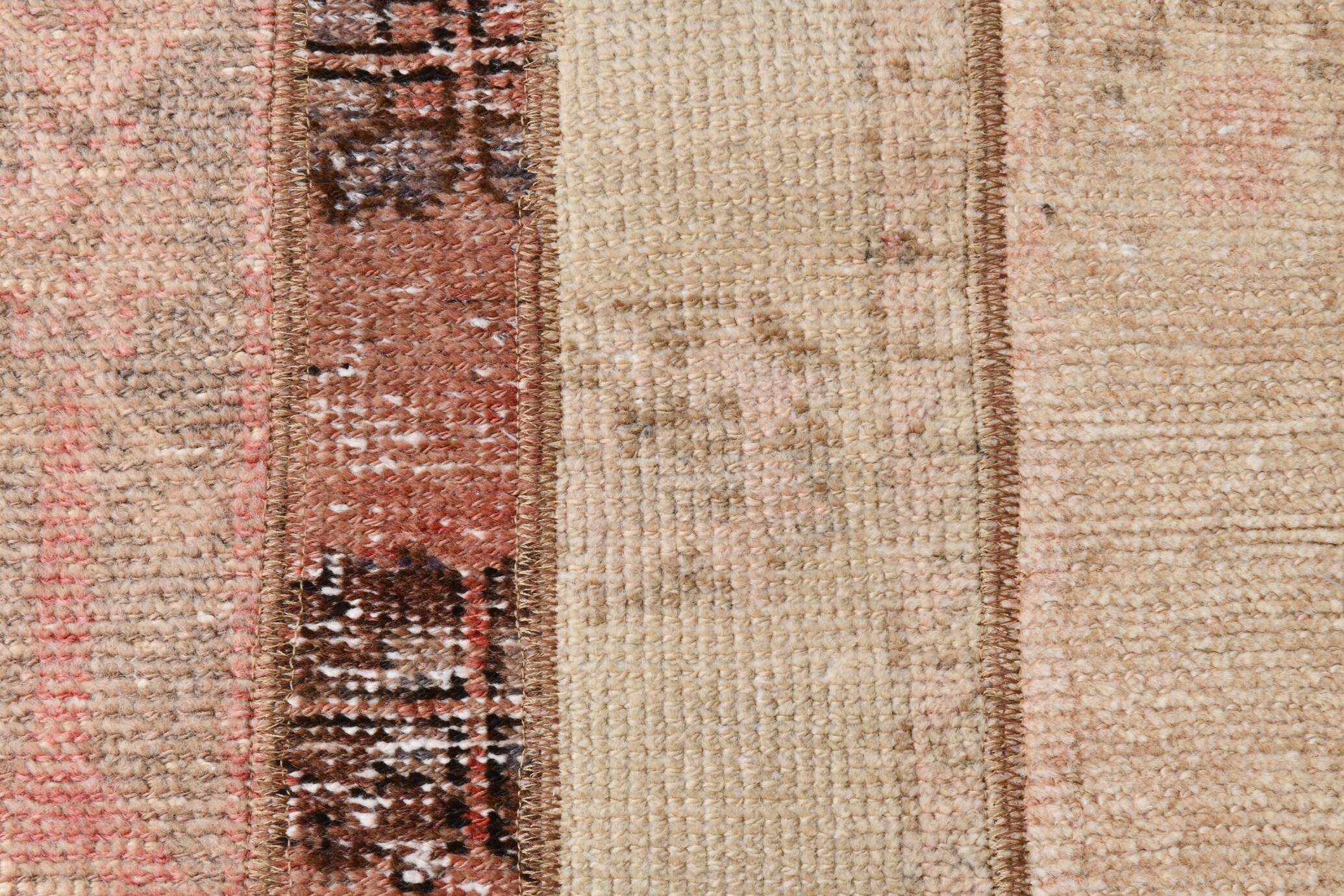 Soft & Pastel Vintage Runner Rug, 75x293Cm