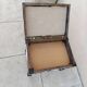 Vintage cowhide trunk stool
