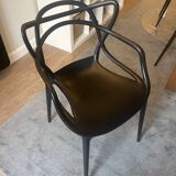 Chaises Masters noires (6 pièces)