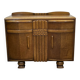 1950s English Art Deco oak sideboard