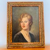 Portrait painting of a woman by R.Lefèvre