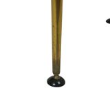 Fifties Rockabilly Coffee Table Glass Conical Golden Legs 90cm