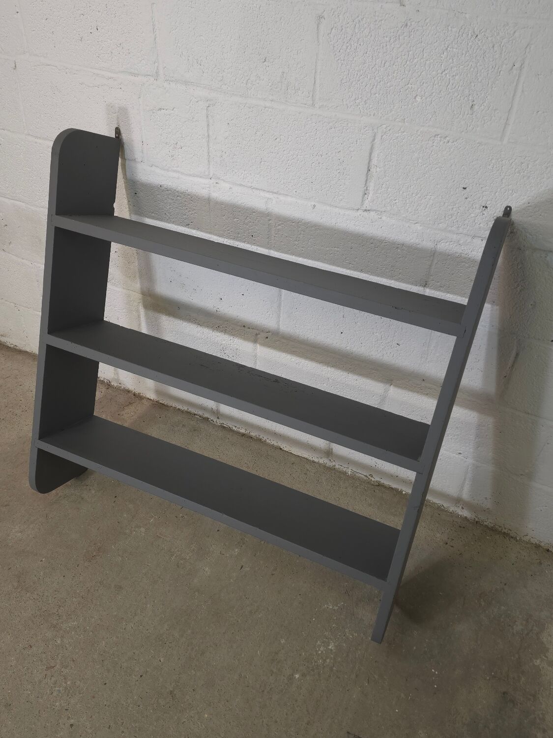 Antique grey kitchen shelf / wall shelf