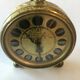 Vintage Europa alarm clock in brass year 1960