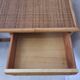 Pair of wicker and bamboo desks, Dal Vera, vintage