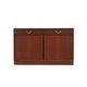 Danish mahogany veneered cabinet with drawers and lockable doors, 1970s