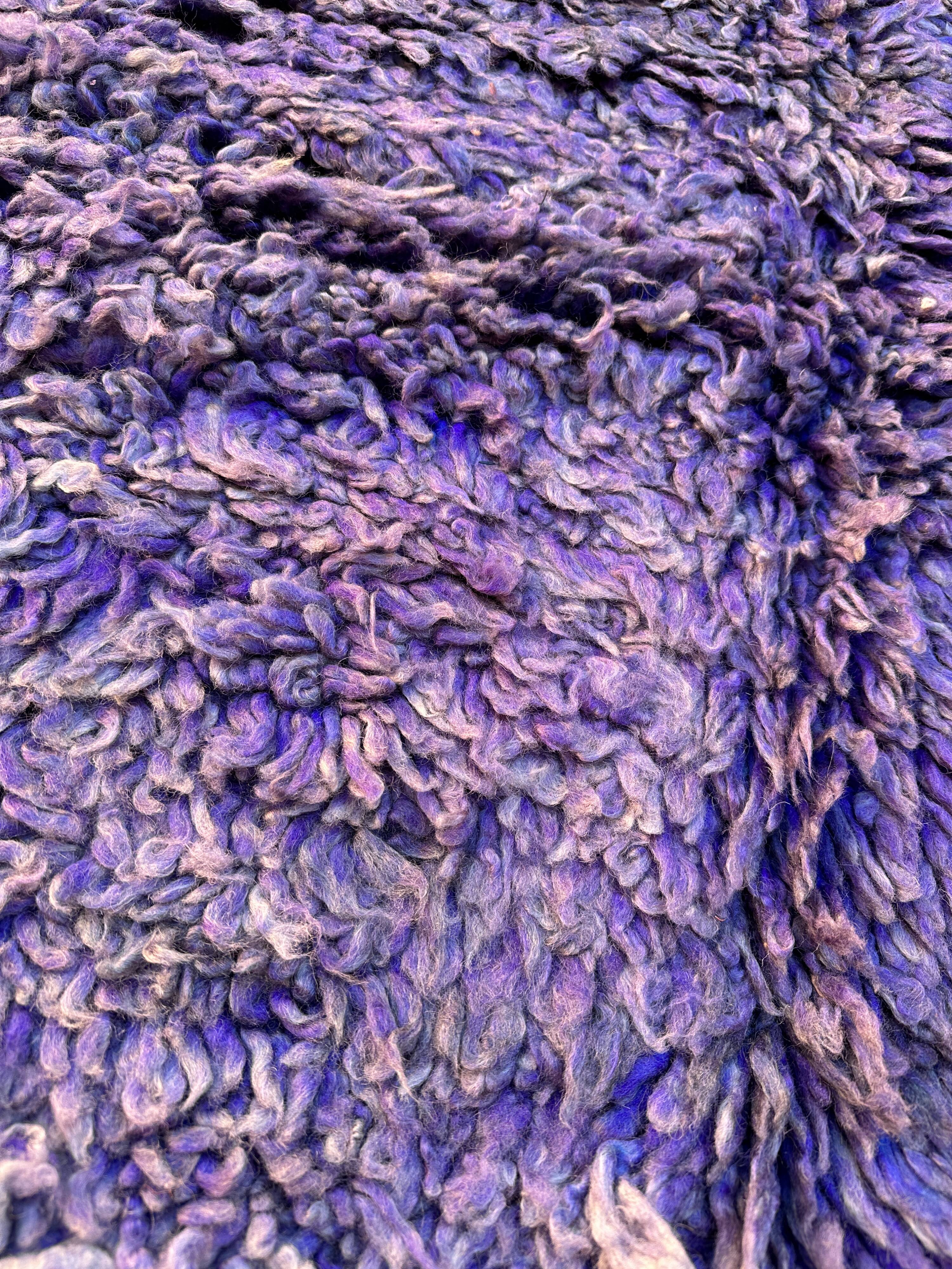 Blue Moroccan carpet - 190 x 350 cm