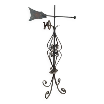 Wrought iron weather vane