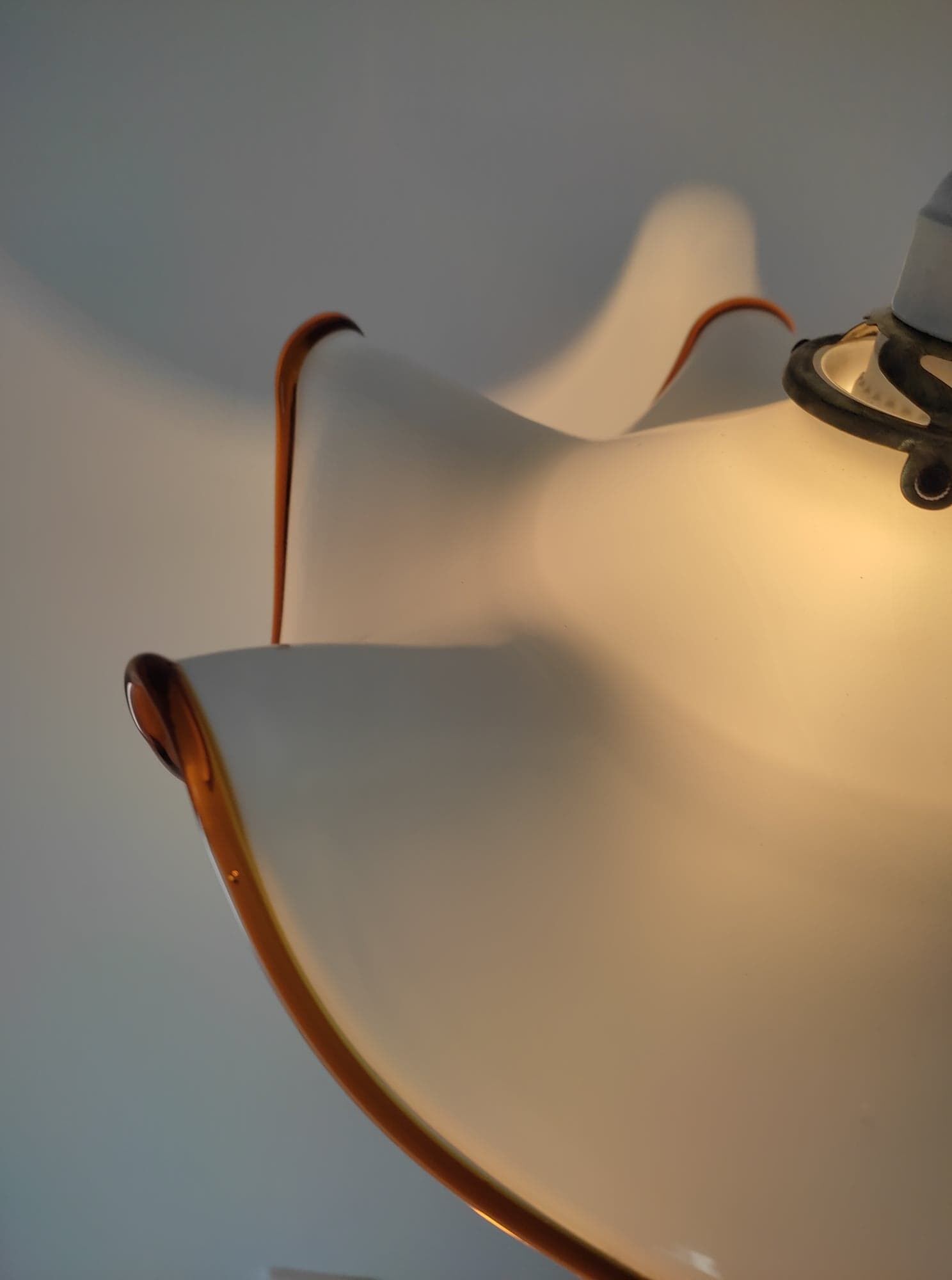 Murano glass pendant lamp style "fazzotello" 70s