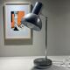 Vintage brushed steel desk lamp