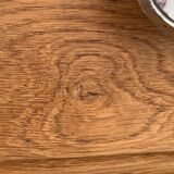 Art deco chest of drawers raw wood and khaki