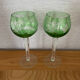 2 crystal Roemer wine glasses from the 70s/80s.
