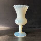 Vase en opaline, verre d'Empoli, Florence Italie 1960