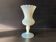 Small opaline vase, Empoli glass, Tuscany, Florence (1960, Italy)