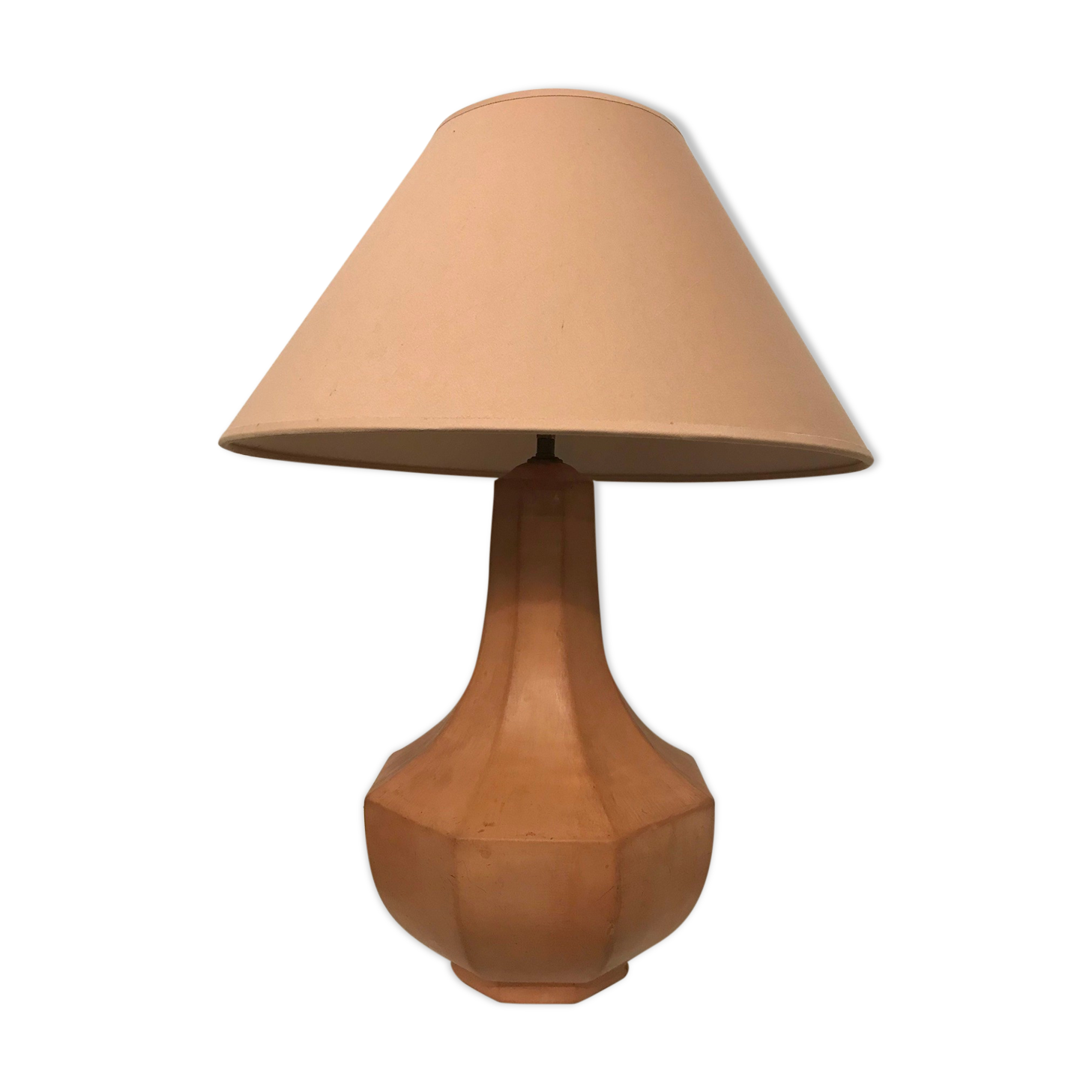 Terracotta baluster lamp 1950