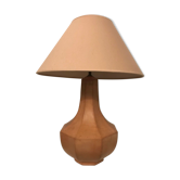 Lampe balustre terre cuite 1950