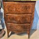 Louis XV marquetry commode, curved.