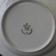 Set of 6 deep porcelain plates. Germany BAVARIA. Gold rim.