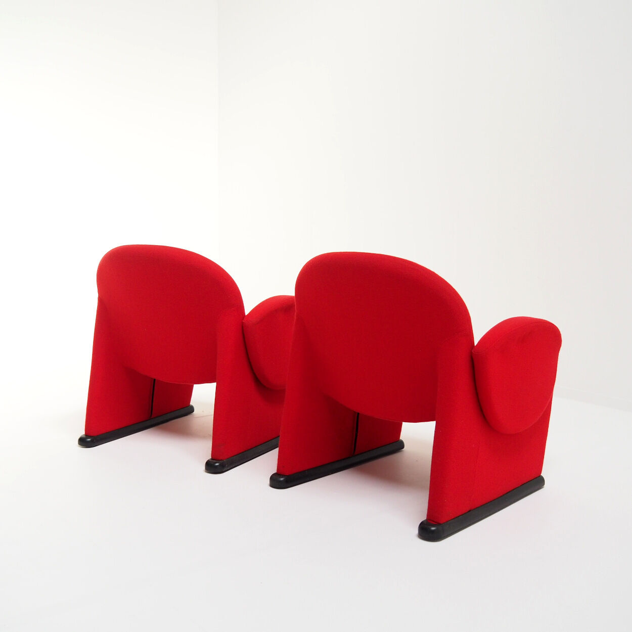 Funky red chairs from the 1970