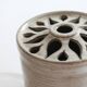 Glazed stoneware vase signed – Art ceramic flower holder
