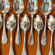 Christofle Perles, 72-piece cutlery set in silver-plated metal, excellent condition.