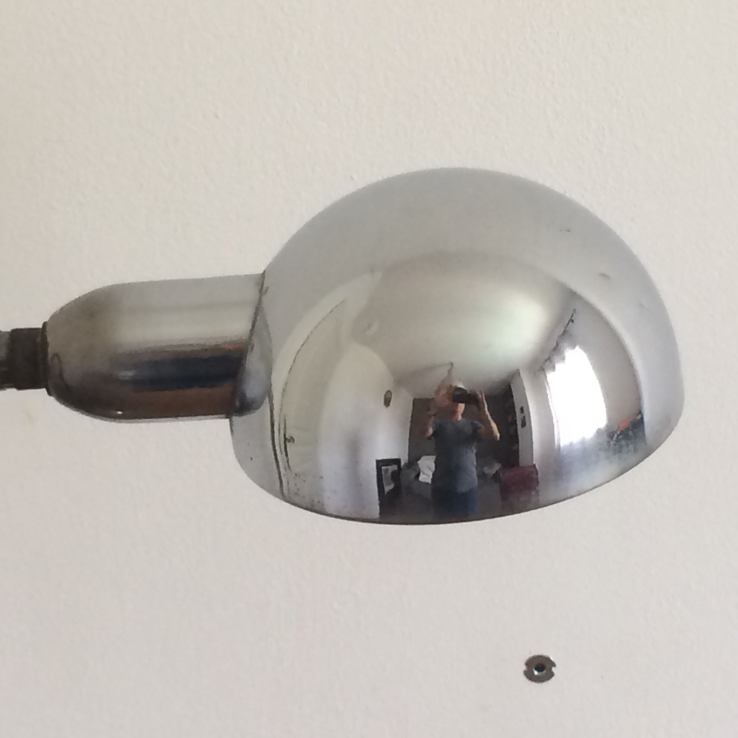 Chrome metal desk lamp Jumo 210, 1950