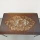 Table basse rectangulaire vintage des années 60 70 en céramique, métal noir et métal chromé