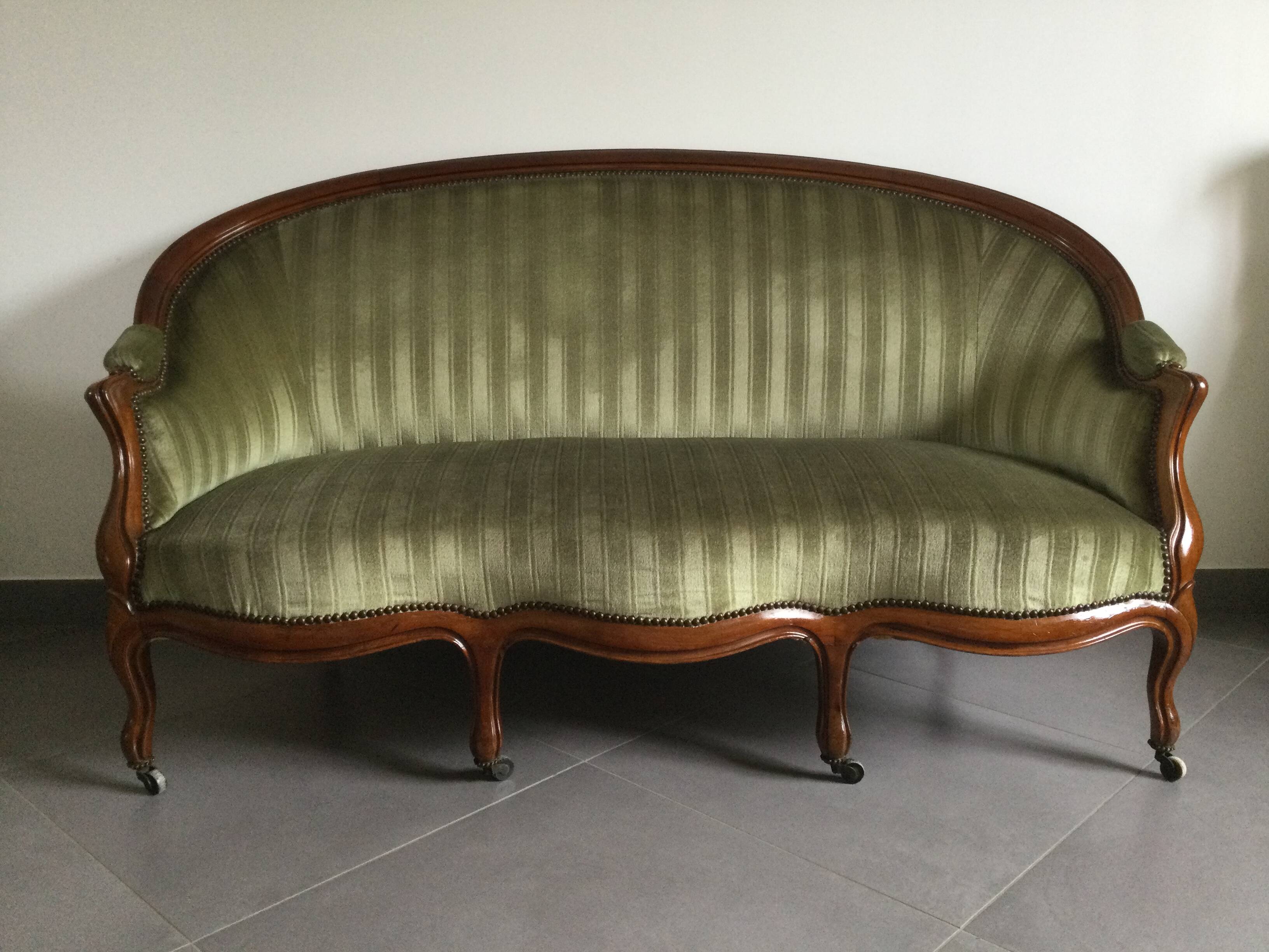 Canapé Napoléon III En Acajou