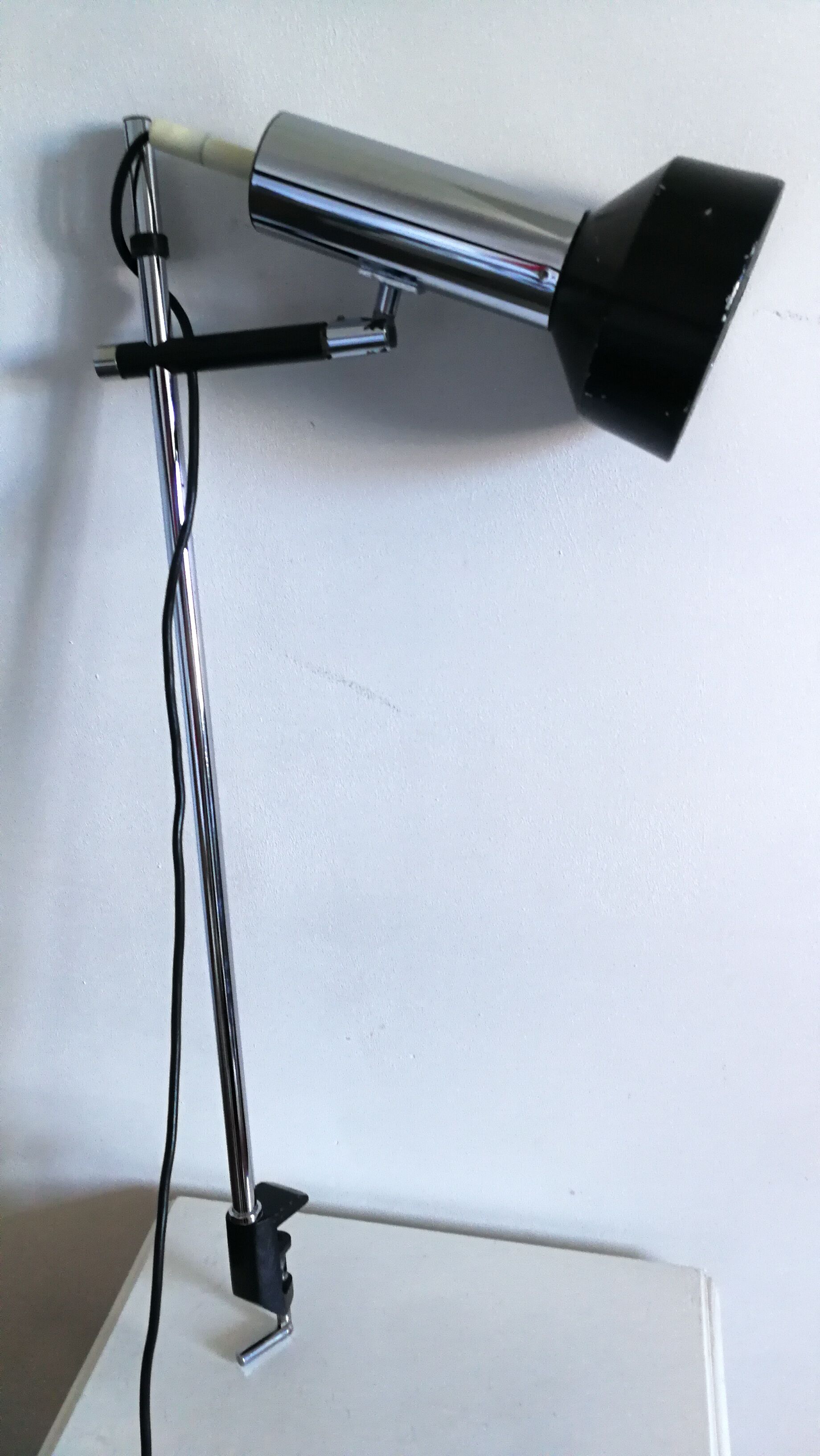 Adjustable lamp, Maria Pergay, 60's, steel
