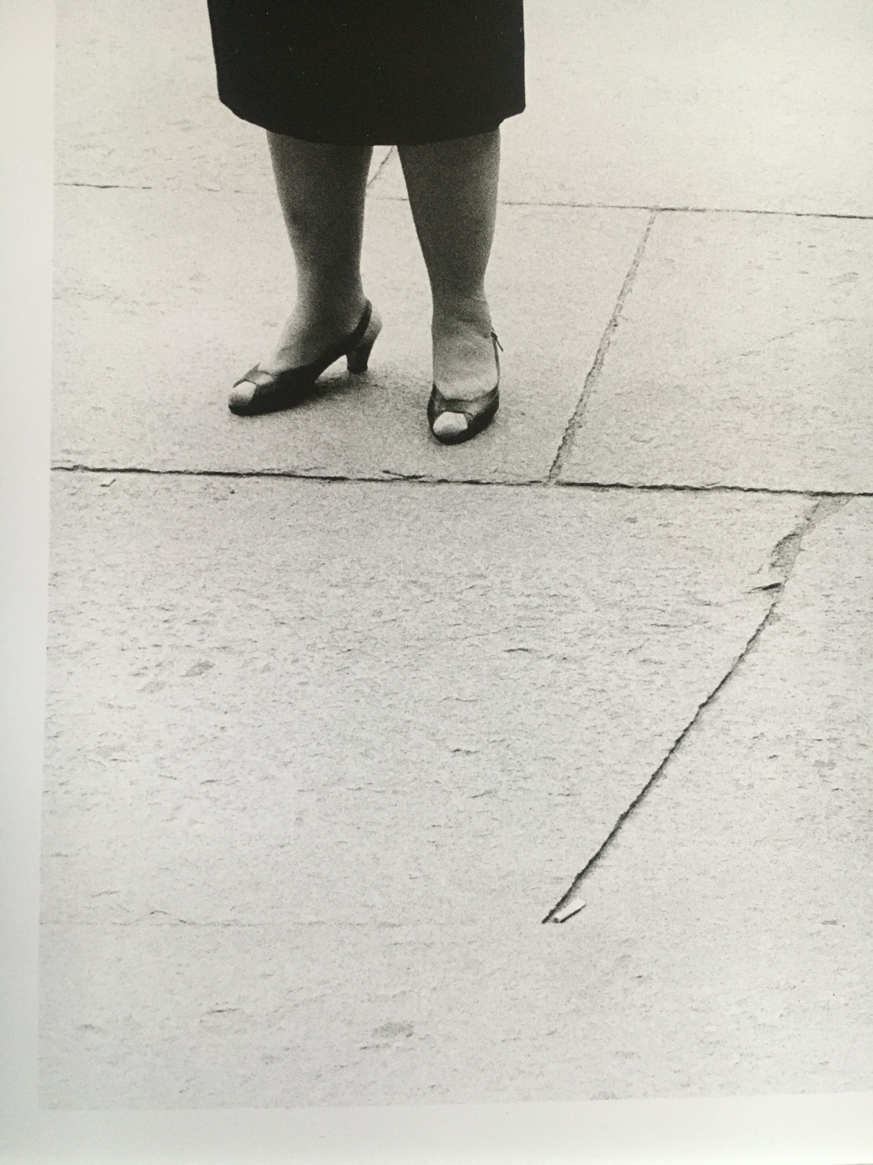 Fashion print 80s. women on the street