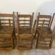 Set of 6 vintage wooden chairs — Monobloc licence assem