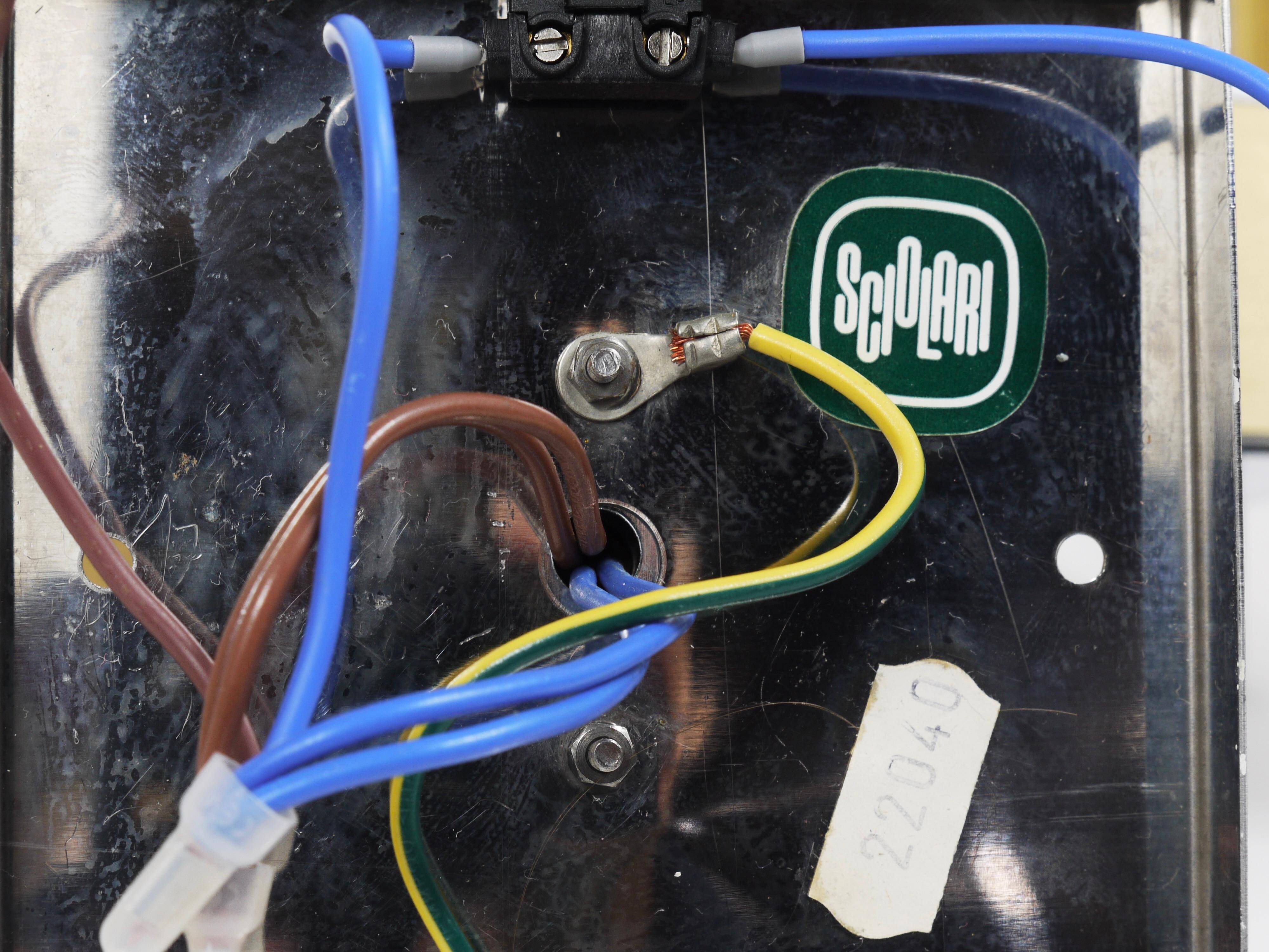 Gaetano Sciolari Large Wall Sconces / Sconces, Chrome, Brass, Glass, 1970s