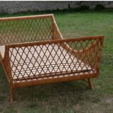Rattan bed