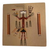 Dedicated African or Indian sand painting