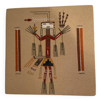 Dedicated African or Indian sand painting