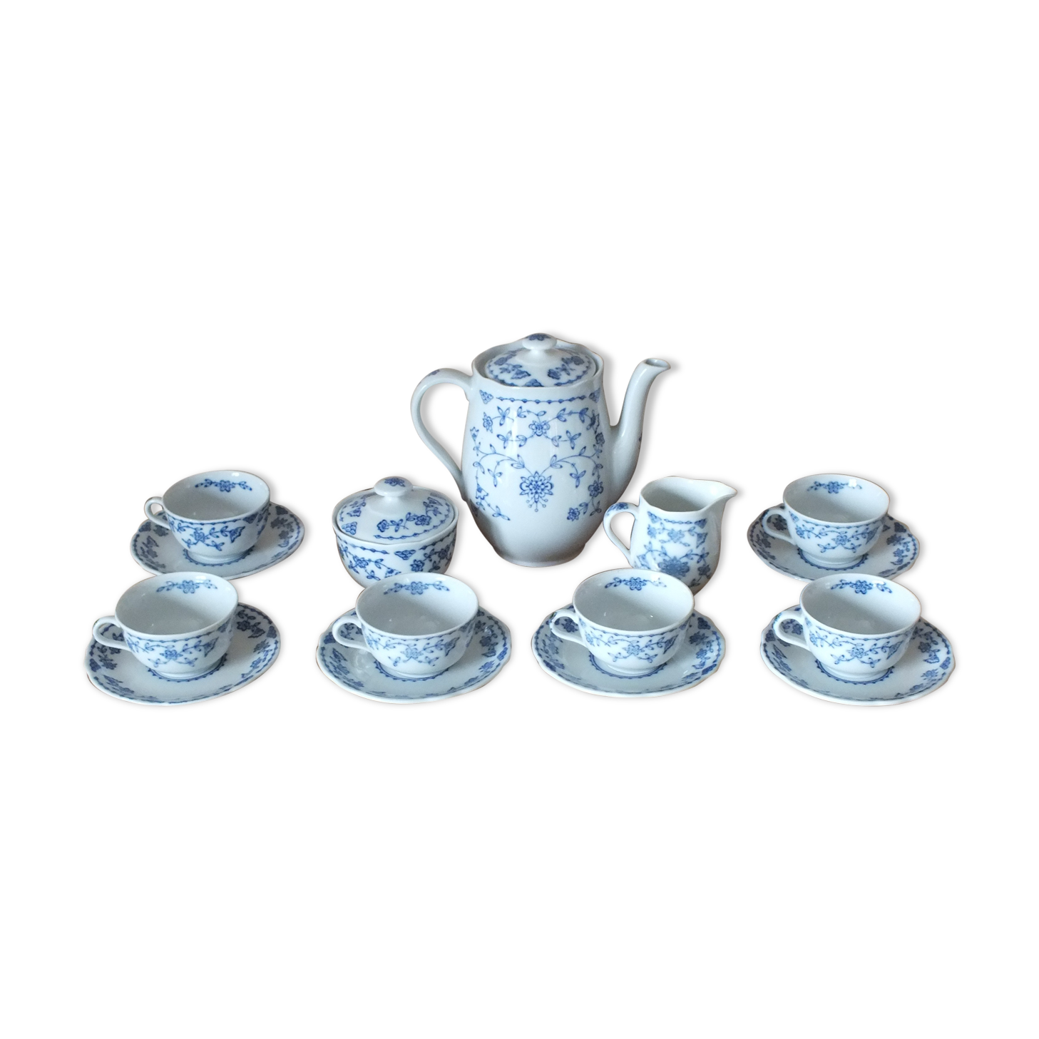 Meissen Koblat-blau porcelain coffee service - crossed swords