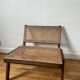 Vintage wooden and cane armchair