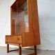 Vtg mid century teak turnidge wall shelving unit room divide Danish design