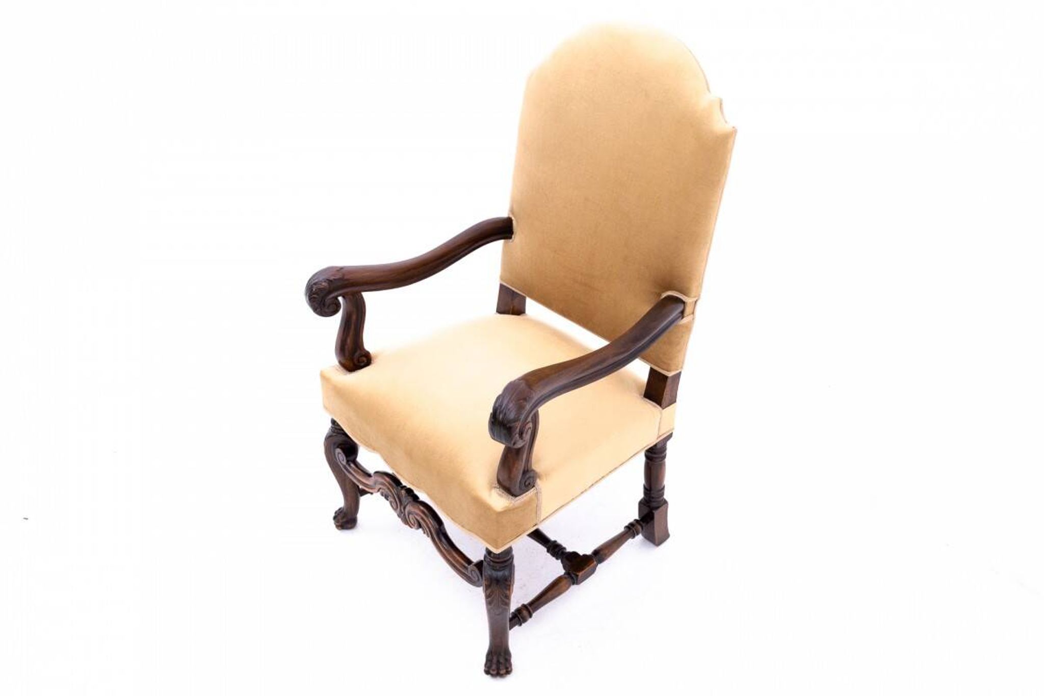 A pair of antique armchairs, Western Europe, around 1900. After renovation