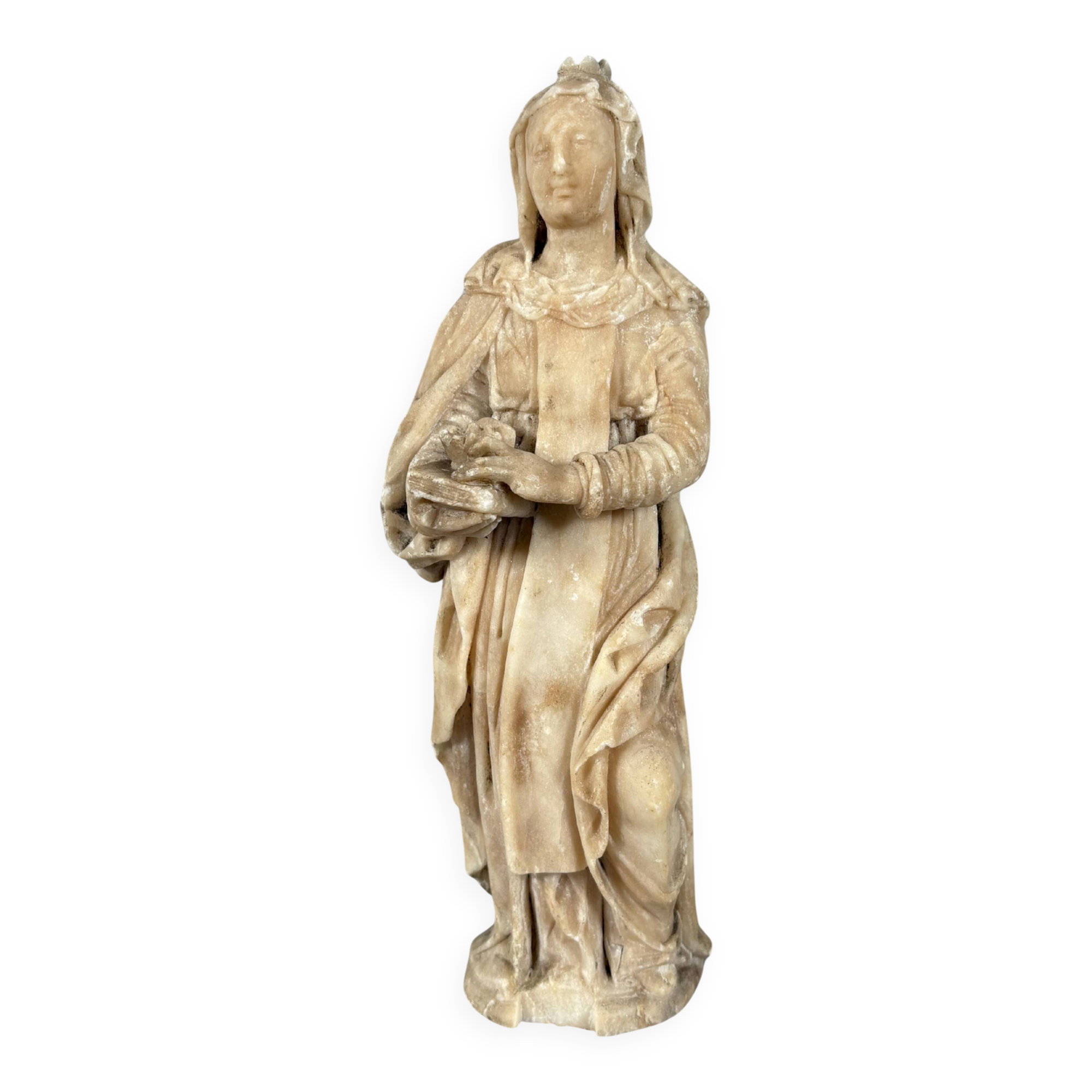 Flandre - Sainte Anne 16th century - Alabaster sculpture