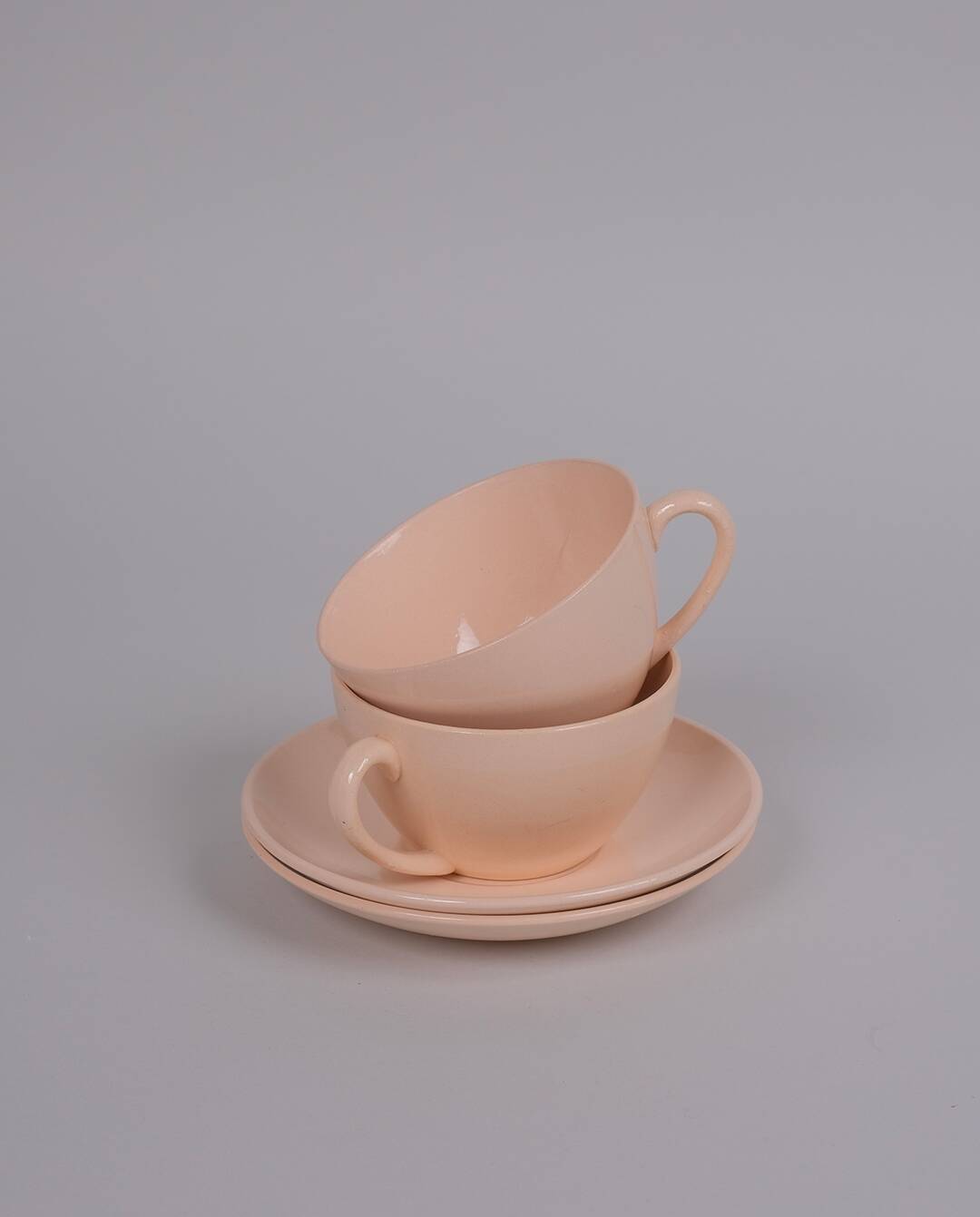 Digoin porcelain cups and saucers