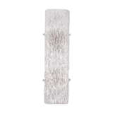 Elongated wall lamp by Kaiser Leuchten with bubble glass 1960s