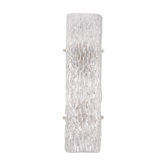 Elongated wall lamp by Kaiser Leuchten with bubble glass 1960s