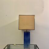 Blue enamelled 1970s lamp