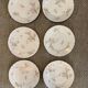 6 assiettes plates diamètre 22 cm porcelaine