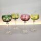 Box of 4 Val Saint Lambert "Berncastel" no. 204 Roemer glass – Belgium 1905