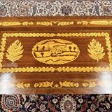 Table de jeu marquetée hollandaise du XIXe siècle