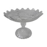 Compotier servant in molded glass early twentieth century.