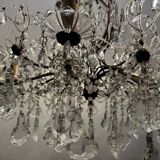 Large Crystal Beaded Chandelier 1950’s