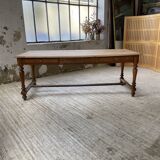 2m walnut drapery farm table